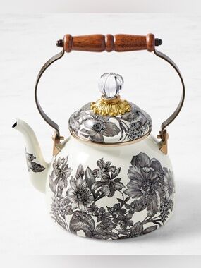 MacKenzie-Childs Sterling English
Garden Tea Kettle, 2-Qt.